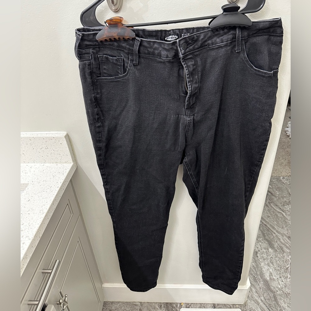 Rock star super skinny high rise old navy jeans size 20 black jeans